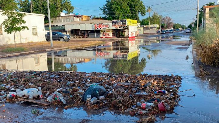 Exceso de basura en las calles, la causa principal de las inundaciones en Navojoa