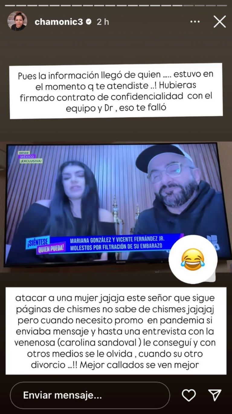 La mujer también le respondió al integrante de la dinastía Fernández 