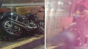 Foto ilustrativa de la nota titulada El casco no lo salvó: Motociclista pierde la vida tras chocar contra un muro en CDMX