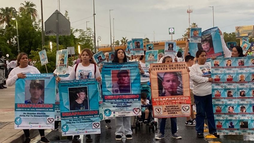 "Somos voces de los que ya no están": Marchan en Hermosillo por el Día de la Desaparición Forzada