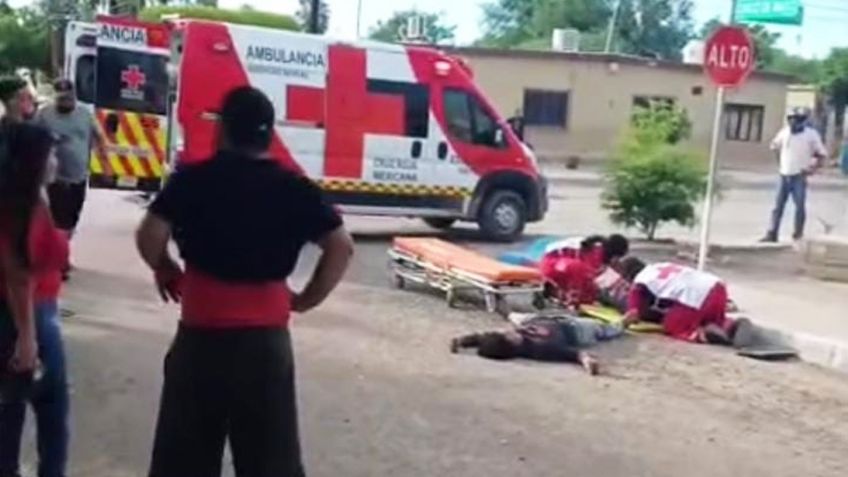 Chocan dos motocicletas al sur de Sonora; reportan tres heridos, dos de ellos de gravedad