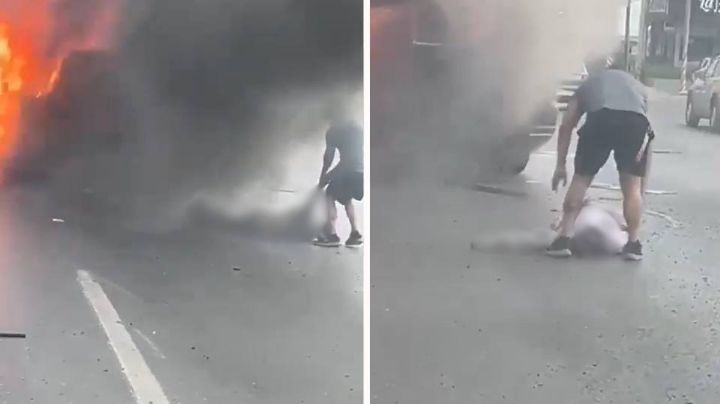 FUERTE VIDEO: Ciudadano intentó ayudar al fiscal de Tamaulipas en medio del ataque