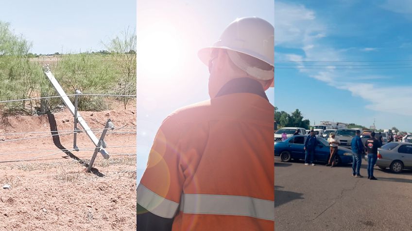 Top 3 Sonora: Calor extremo, bloqueos en Cajeme y fuertes vientos derriban postes