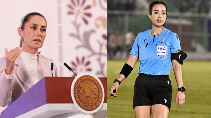 Claudia Sheinbaum apoya a Katia Itzel tras recibir amenazas por arbitraje en la Leagues Cup 2025