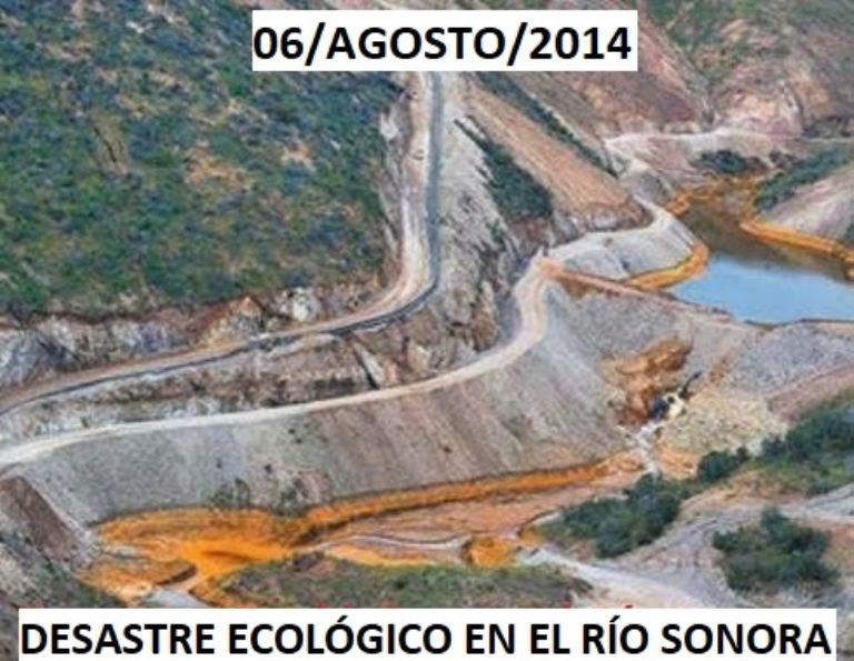 El derrame en agosto de 2014