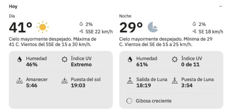Así será el clima en Ciudad Obregón HOY jueves 7 de agosto. Foto: The Weather Channel