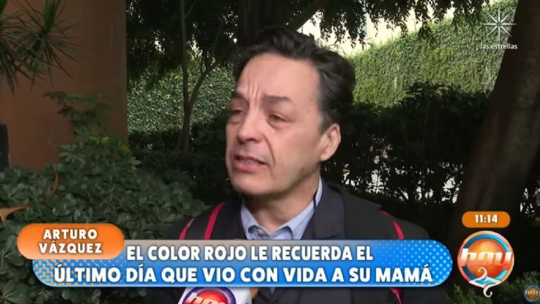 Arturo Vázquez recordó a su fallecida madre