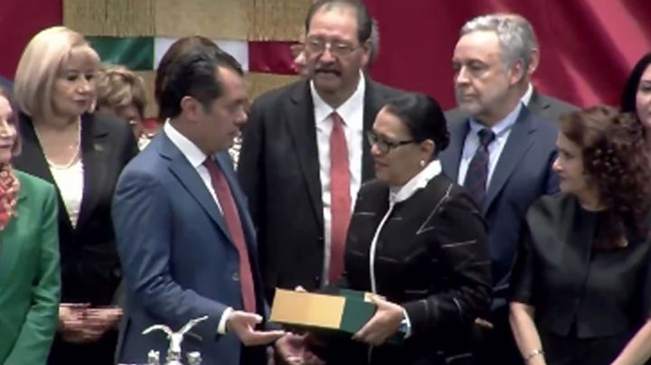 Rosa Icela Rodríguez entrega el Primer Informe de Gobierno de Sheinbaum en la Cámara de Diputados