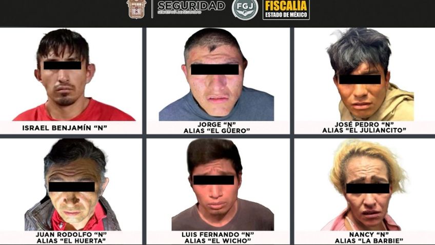 Por asesinato de tres personas, capturan a cinco integrantes de grupo criminal en Edomex