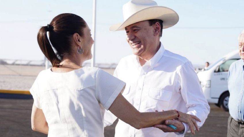 Sheinbaum reconoce a Alfonso Durazo de cara su Cuarto Informe: "Es muy buen gobernador"