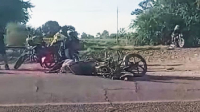 Se registra mortal choque de dos motos en Navojoa; un hombre perdió la vida en el sitio