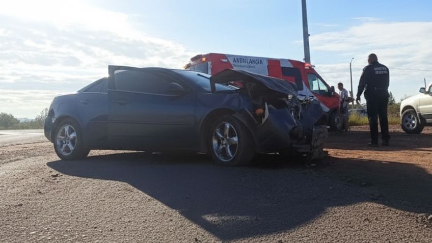Conductor se da a la fuga tras provocar choque al norte de Sonora; mujer resultó herida