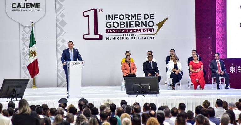 Lamarque destaca logros en su Primer Informe de Gobierno