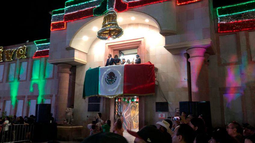 Lamarque encabeza Grito de Independencia en Cajeme; "Honremos a las mujeres y hombres que nos dieron patria"