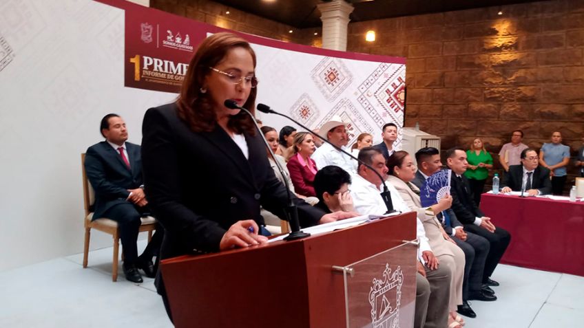 Karla Córdova rinde su Primer Informe de Gobierno; resalta avances en obra