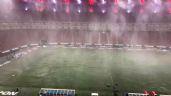 Foto ilustrativa de la nota titulada: Estadio Akron se inunda por torrenciales lluvias; el Chivas vs Tigres se encuentra suspendido