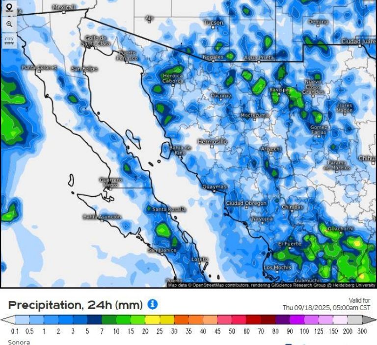 Se prevén lluvias para hoy en la noche