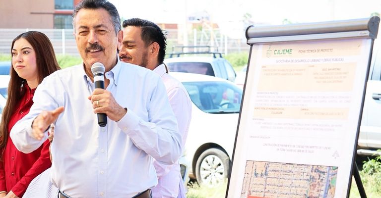 Lamarque Cano arranca obras de pavimentación y alumbrado en la San Antonio