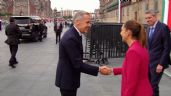 Foto ilustrativa de la nota titulada: VIDEO: Sheinbaum recibe al primer ministro de Canadá, Mark Carney, en Palacio Nacional