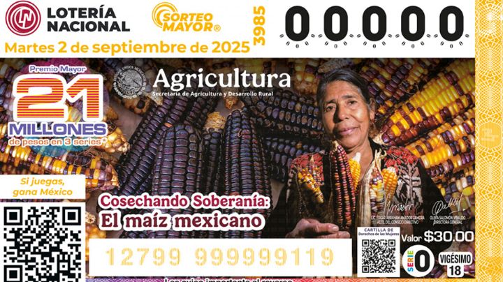 Lotería Nacional: Lista COMPLETA de GANADORES del Sorteo Mayor No. 3985 de HOY martes 2 de septiembre