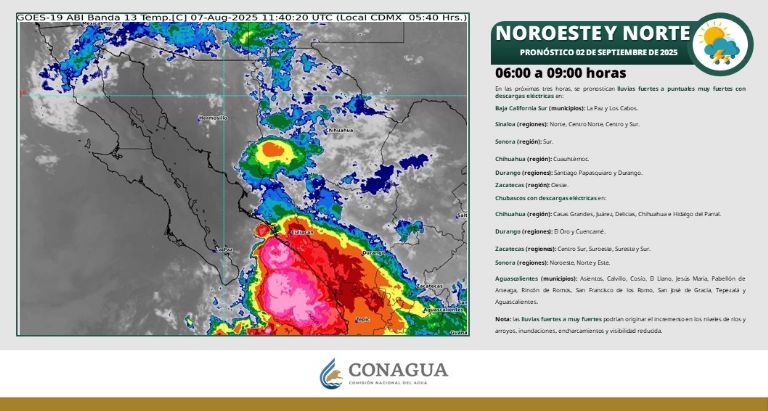 Así será el clima en Sonora este martes. Foto: Conagua