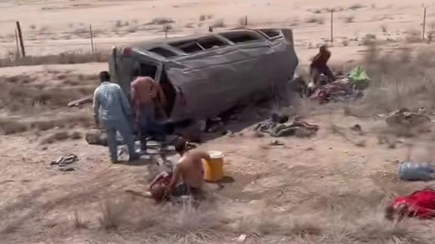 Tremendo accidente en la Costa de Hermosillo deja 12 jornaleros lesionados y un muerto