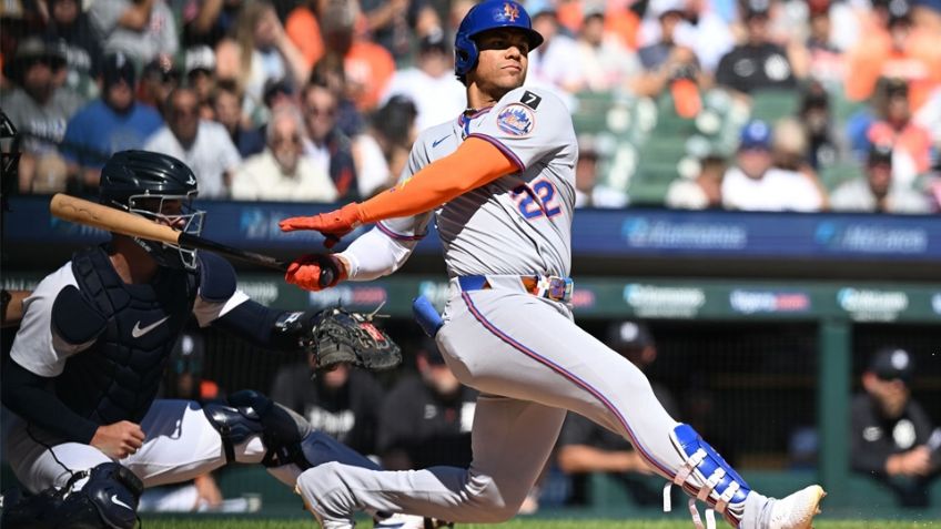 Juan Soto llegó a cinco juegos consecutivos con cuadrangular y los Mets arrasan con los Tigers