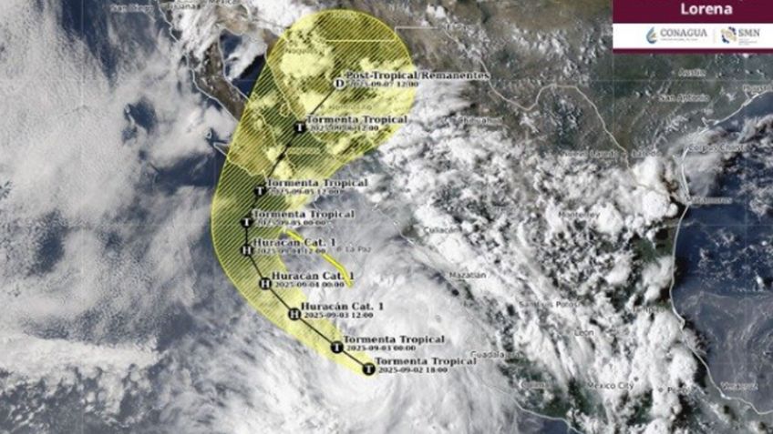 Clima en Sonora: Tormenta tropical 'Lorena' se FORTALECE; esperan LLUVIAS FUERTES en Ciudad Obregón esta NOCHE