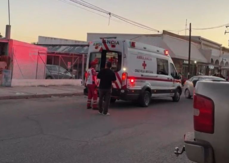 La afectada fue subida a una ambulancia y llevada al IMSS