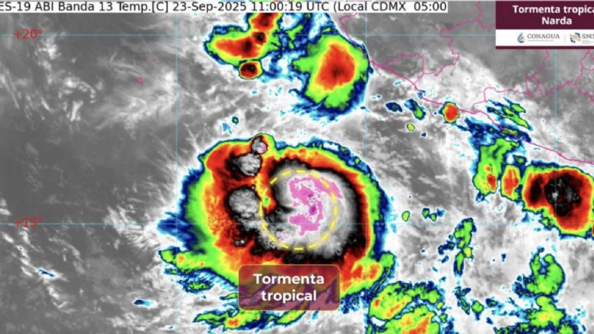 'Narda', rumbo a ser HURACÁN HOY martes 23 de septiembre: Estados de México afectados