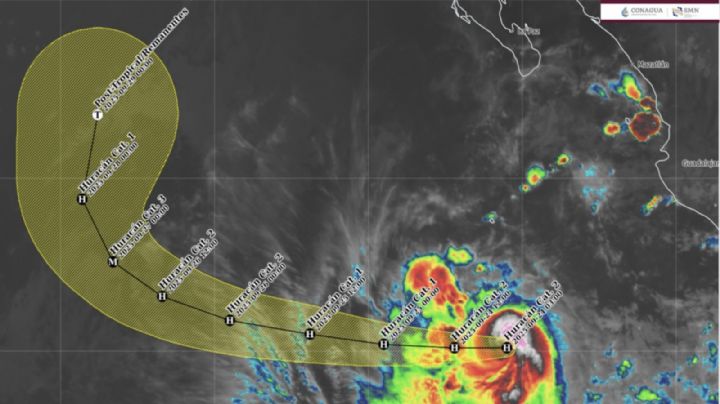 Huracán 'Narda' es categoría 2 HOY 24 de septiembre: Pronóstico, trayectoria y efectos en México
