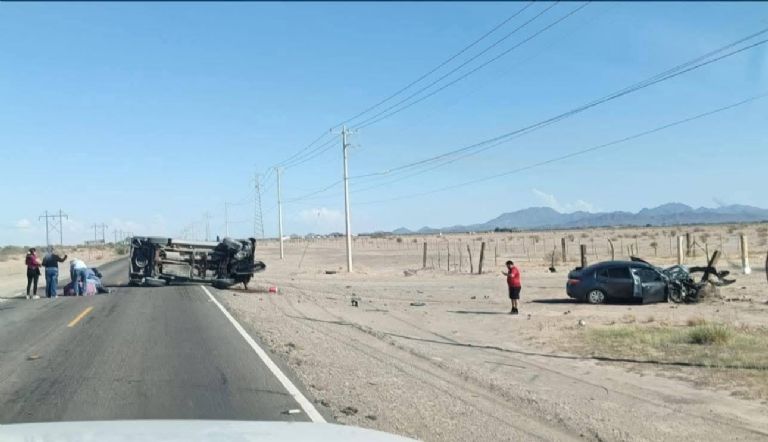 El lugar donde sucedió el fuerte choque entre las las dos unidades
