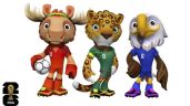 Foto ilustrativa de la nota titulada: FIFA 2026: 'Maple', 'Zayu' y 'Clutch', las mascotas que unirán Norteamérica en el Mundial