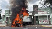 Foto ilustrativa de la nota titulada: Familiares de los 43 normalistas queman camión, asesinan a agente en Guanajuato y más en Top 3 México
