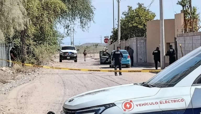 Diferentes autoridades resguardaron la escena del crimen