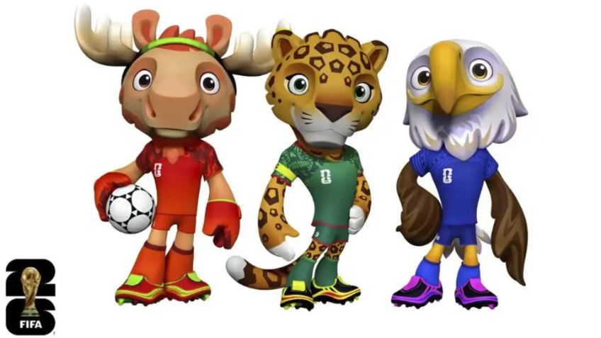 FIFA 2026: 'Maple', 'Zayu' y 'Clutch', las mascotas que unirán Norteamérica en el Mundial