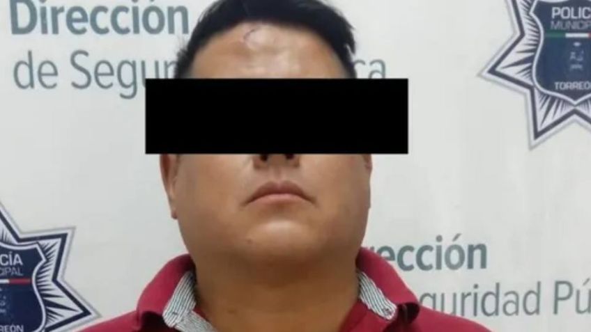 Lo detienen por retener violentamente a su pareja y lesionar a un policía en Torreón