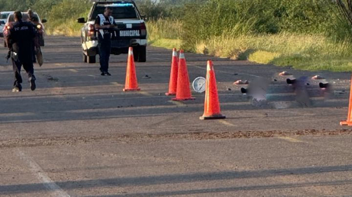 Muere motociclista tras ser embestido por tráiler en Sonora; el responsable huyó