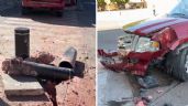 Foto ilustrativa de la nota titulada: Conductor pierde el control del volante y causa destrozos en colonia Centro de Hermosillo