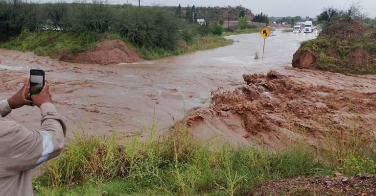Las lluvias causaron afectaciones en Sonora