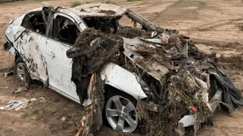 VIDEO: Vehículos dañados tras intensas lluvias en Hermosillo; uno quedó como pérdida total