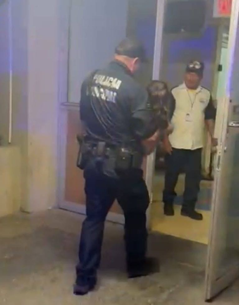 La niña fue llevada al hospital 