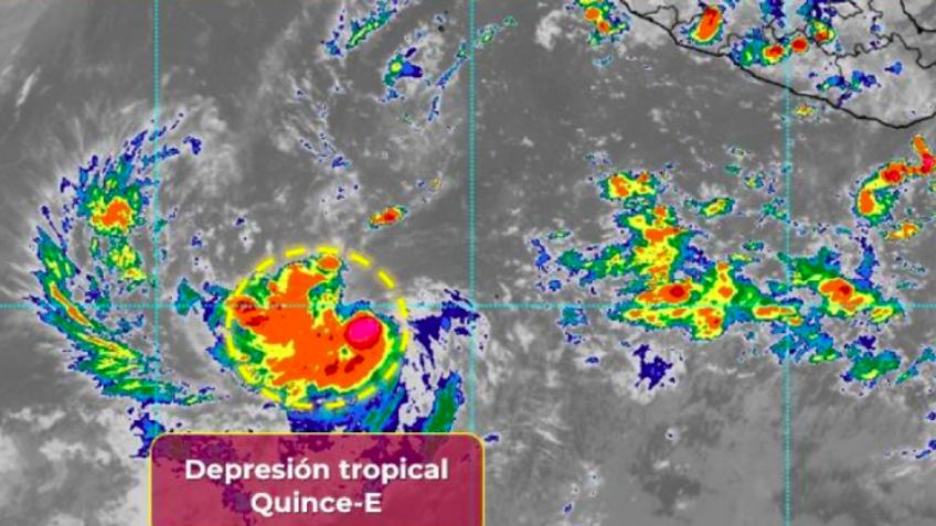 Se forma la depresión Quince-E en el Pacífico: ¿Afectará a Sonora con LLUVIAS?