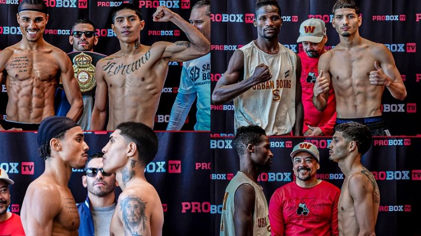 El cajemense 'Koreano' Torres y el brasileño Jonhatan Cardoso superan la báscula