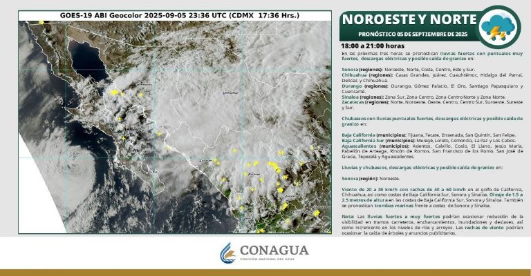 El clima para esta noche en Sonora