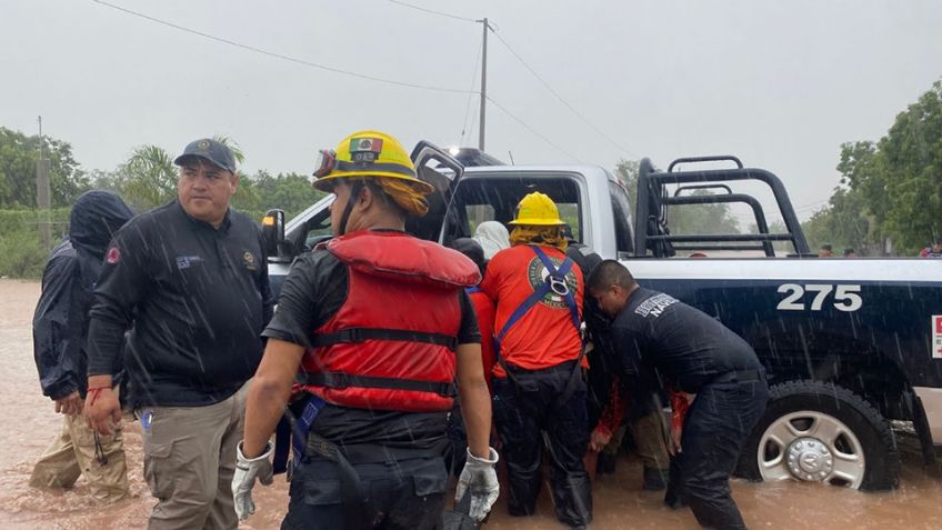 Tormenta tropical 'Lorena' afecta a Sonora: Se registran inundaciones y lluvias de hasta 125 milímetros