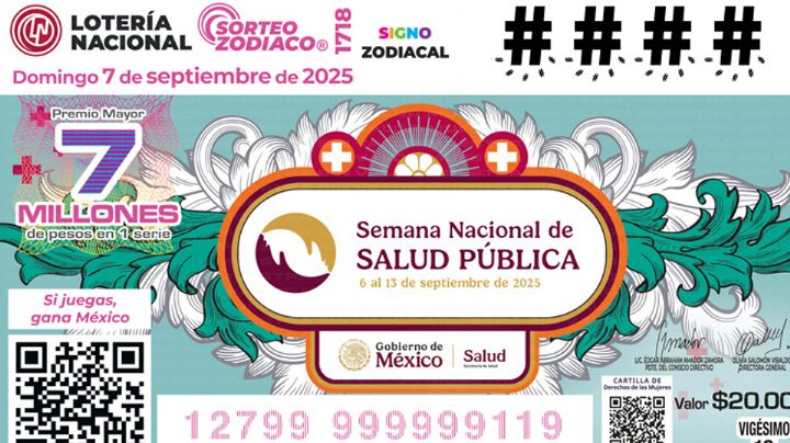 Lista COMPLETA de GANADORES del Sorteo Zodiaco No.1718 de la Lotería Nacional de HOY, domingo 7 de septiembre