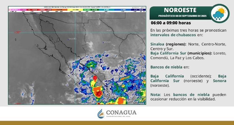Así será el clima en Sonora este lunes. Foto: Conagua