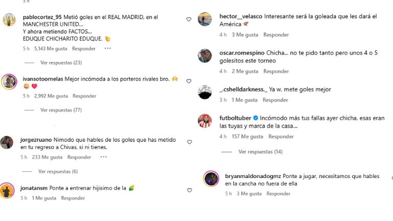 Usuarios critican el nivel mostrado por Chicharito Hernández