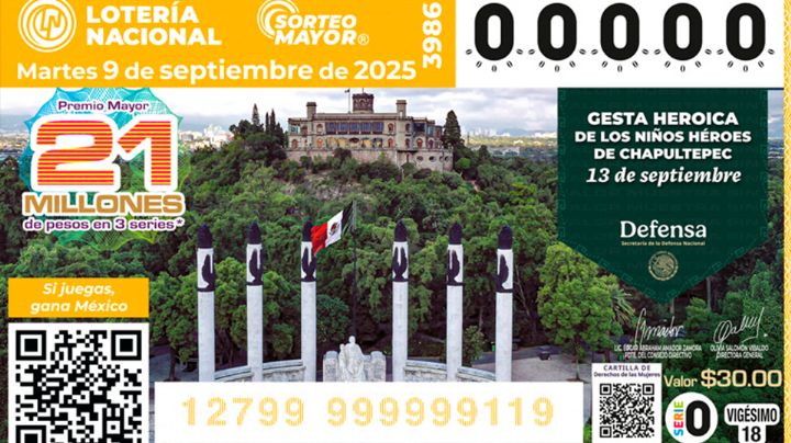 Lotería Nacional: Lista COMPLETA de GANADORES del Sorteo Mayor No. 3986 de HOY martes 9 de septiembre